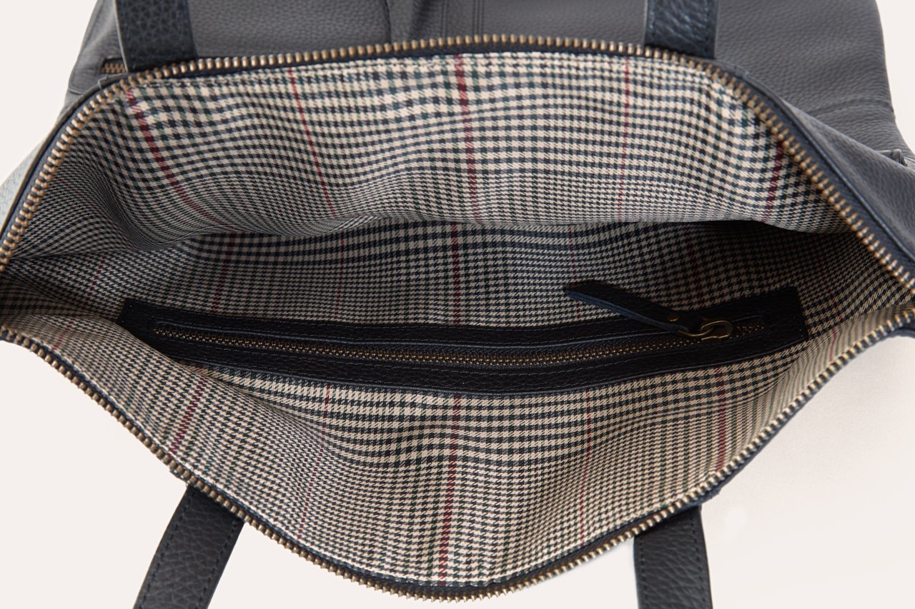 Fold n Hold Leather Tote