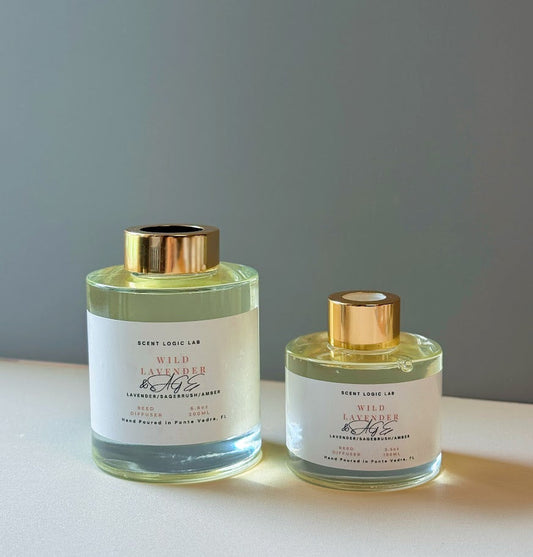 Wild Lavender Reed Diffuser – 100ml & 200ml | Hand-Poured Aroma for