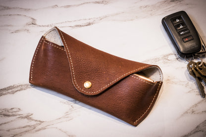 Leather Sunglass Glasses Case Holder