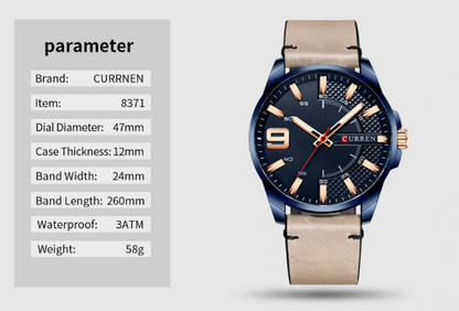 ALLURING CLASSIC LEATHER WATCH