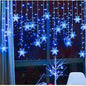 3.2M Christmas Snowflake Curtain String Lights Indoor Christmas Light