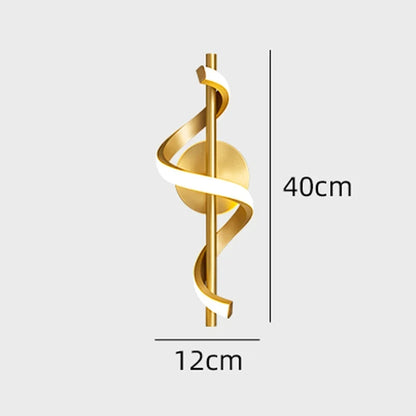 LED Wall Lamp Nordic Bedroom Bedside Minimalist Sconce Black White