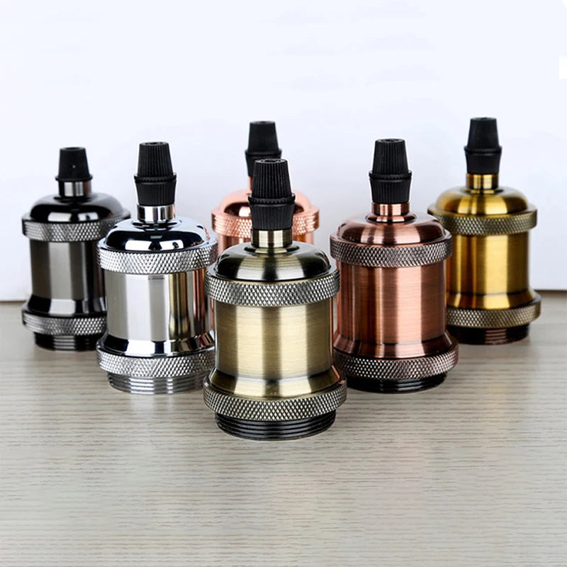 Vintage Lamp Socket Edison Screw Lamp Holder E27 Bulb Bases Light Bulb