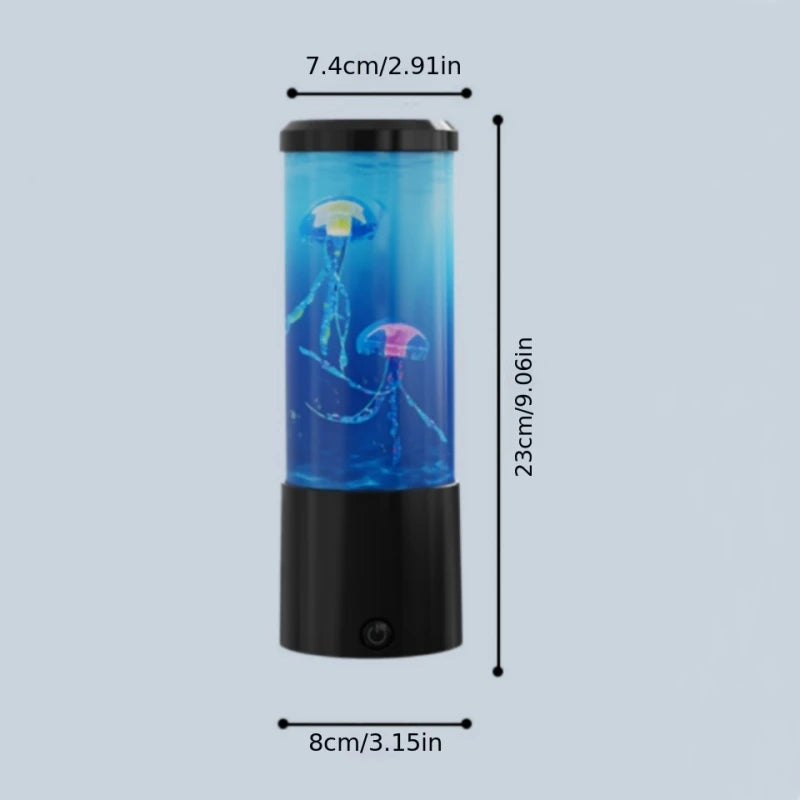 Jellyfish Lava Lamp, Aquarium Ocean Night Lights，7Colors LED Jellyfish