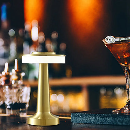 Retro Led Table Lamp Usb Rechargeable Infinitely Dimmable Night Light