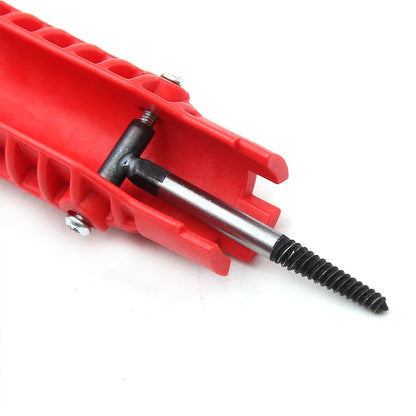Three head red Sink wrench 8-in-1 screw removing water heater water
