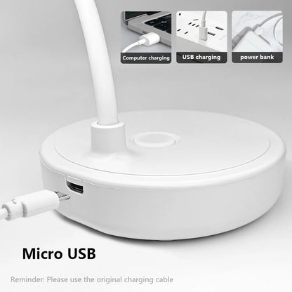 Portable Gooseneck Pipe Desk Lamp LED Rechargeable Waterproof Mood