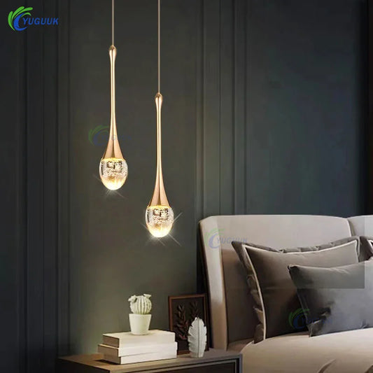 Modern Bubble Crystal Pendant Lights Indoor Hanging Lamp For  Kitchen