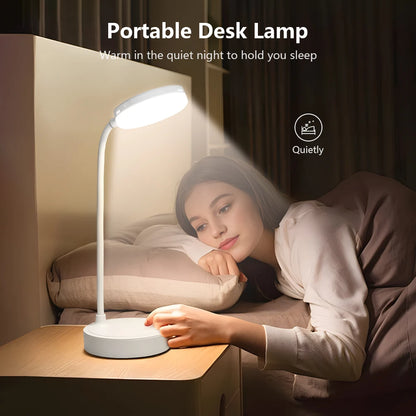 Portable Gooseneck Pipe Desk Lamp LED Rechargeable Waterproof Mood