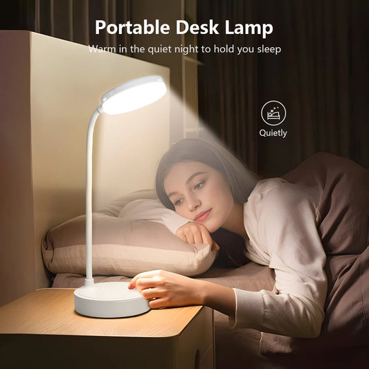 Portable Gooseneck Pipe Desk Lamp LED Rechargeable Waterproof Mood
