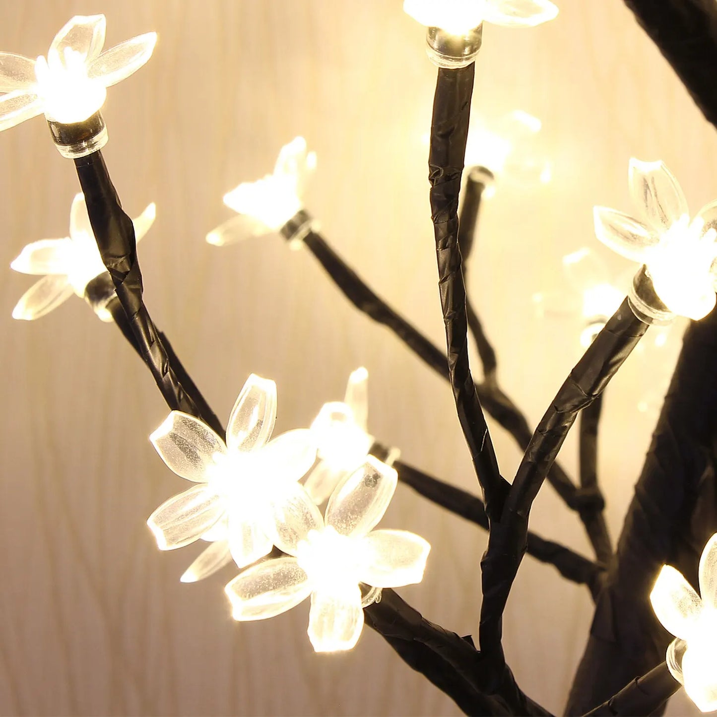 Cherry Blossom Tree Light,17inch 40LED Lighted Tabletop Artificial