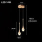 Modern Bubble Crystal Pendant Lights Indoor Hanging Lamp For  Kitchen