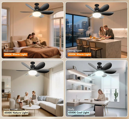 E27 Base LED Ceiling Fan Light with Remote Control 85V-265V Voltage 3