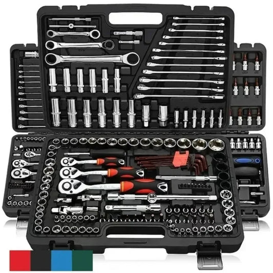 46/53/150 Pcs/Set Car Repair Tool Ratchet Spanner Wrench Set Pawl