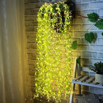 2M 20 Lights USB style  Willow Curtain Lamp Decorative Light String