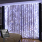 Solar Curtain Light LED Outdoor Waterproof 300leds Garland Decoration