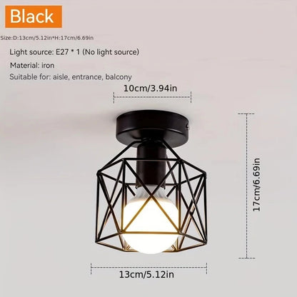 Led Ceiling Light Round Chandelier 110V 220V Mini Ceiling Lamp Indoor