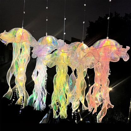 1-6PCS Jellyfish Night Light Lamp Hanging Pendant LED Light Jellyfish