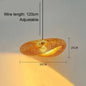 Bamboo Weaving LED Pendant Light HandMade Vintage Home Hanging