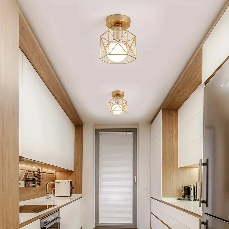 Led Ceiling Light Round Chandelier 110V 220V Mini Ceiling Lamp Indoor