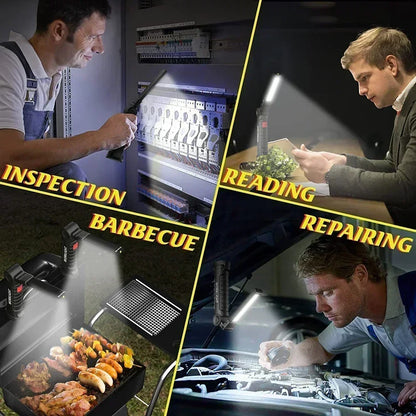 Portable COB LED Work Light USB Rechargeable LED Flashlight Inspection