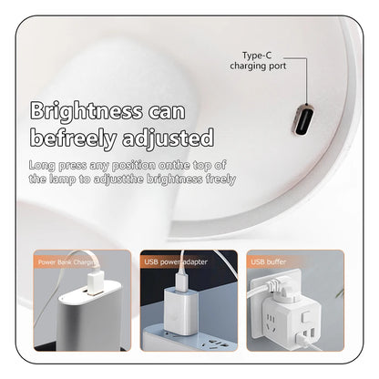 Cordless Rechargeable Led Table Lamp Desk Bedroom Night Light USB 3