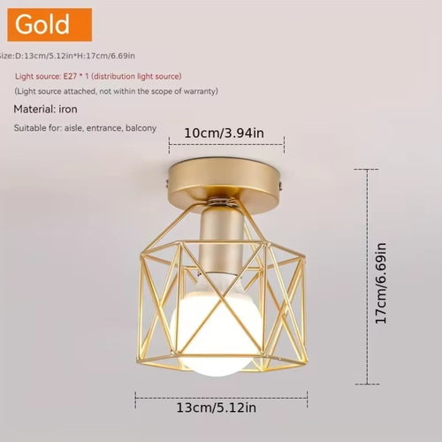 Led Ceiling Light Round Chandelier 110V 220V Mini Ceiling Lamp Indoor