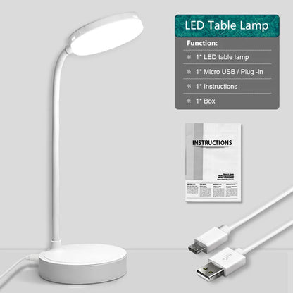 Portable Gooseneck Pipe Desk Lamp LED Rechargeable Waterproof Mood