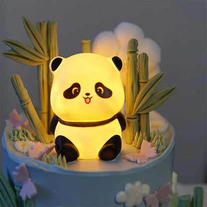 New Panda LED Night Light Living Room Cute Panda Plastic Lamp Bedside