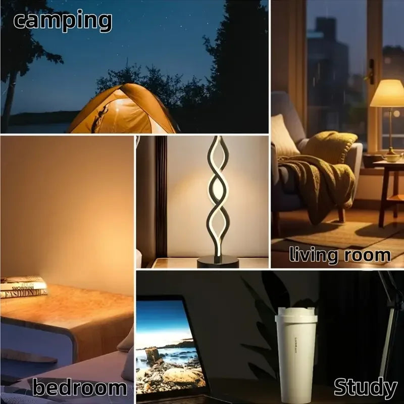 LED Table Lamps Adjustable Color Changing Desk Lamp USB Powered for