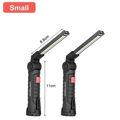Portable COB LED Work Light USB Rechargeable LED Flashlight Inspection