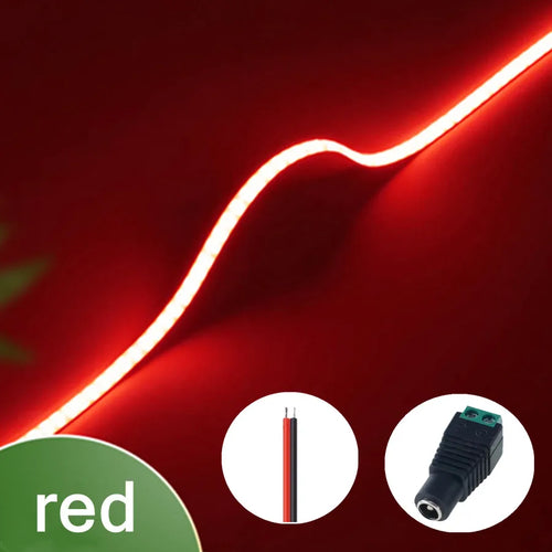 3mm Ultra Thin 12V Colorful COB LED Strip Dimmable 3000K 4000K 6000K