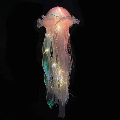 1-6PCS Jellyfish Night Light Lamp Hanging Pendant LED Light Jellyfish