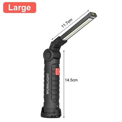 Portable COB LED Work Light USB Rechargeable LED Flashlight Inspection