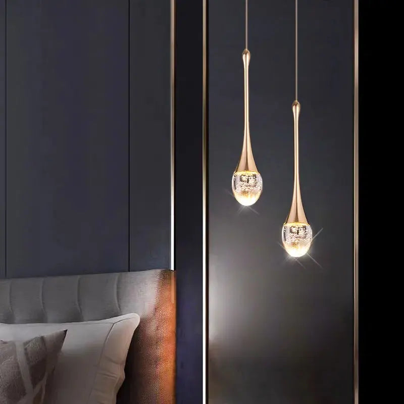Modern Bubble Crystal Pendant Lights Indoor Hanging Lamp For  Kitchen