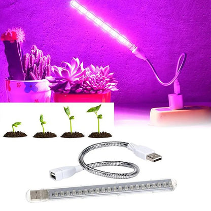 USB 5V LED Grow Light Full Spectrum Plant Lamp with Flexible Hose