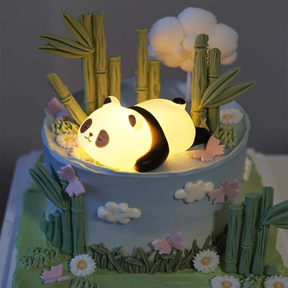 New Panda LED Night Light Living Room Cute Panda Plastic Lamp Bedside