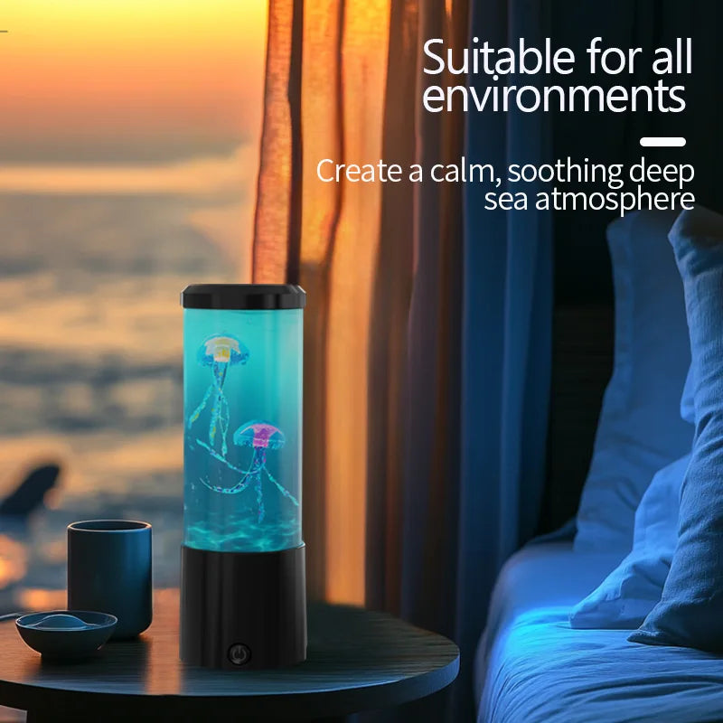 Jellyfish Lava Lamp, Aquarium Ocean Night Lights，7Colors LED Jellyfish