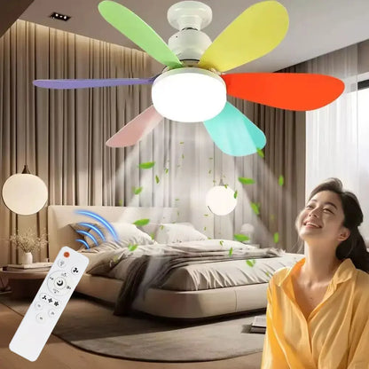 E27 Base LED Ceiling Fan Light with Remote Control 85V-265V Voltage 3