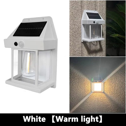 Outdoor Solar Tungsten Wall Light with Motion Sensor IP65 Waterproof