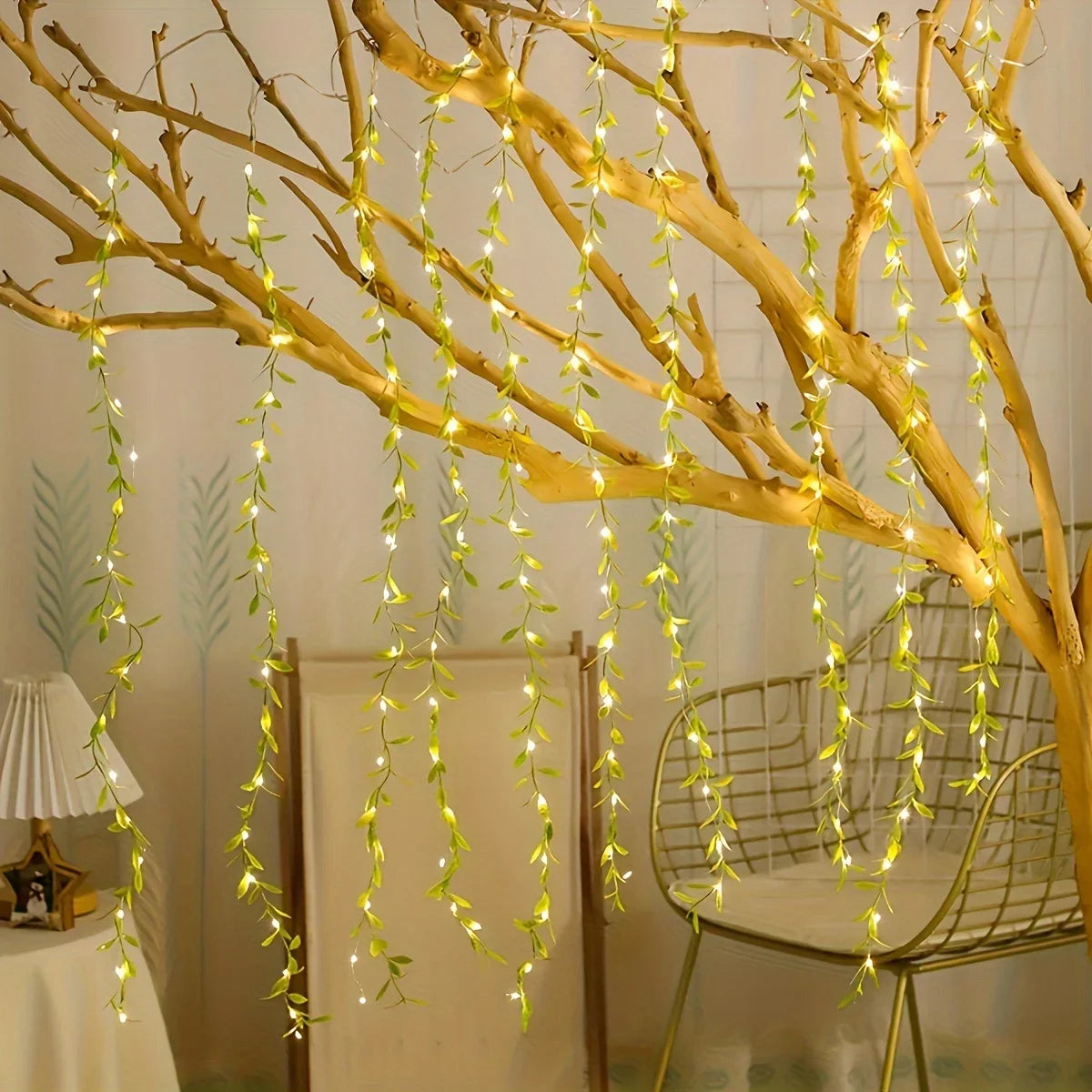 2M 20 Lights USB style  Willow Curtain Lamp Decorative Light String