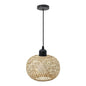 Retro Led Bamboo Woven Ceiling Lamp Corridor Aisle Living Room Ceiling