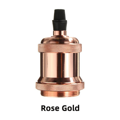 Vintage Lamp Socket Edison Screw Lamp Holder E27 Bulb Bases Light Bulb