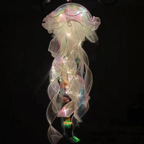 1-6PCS Jellyfish Night Light Lamp Hanging Pendant LED Light Jellyfish