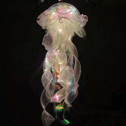 1-6PCS Jellyfish Night Light Lamp Hanging Pendant LED Light Jellyfish
