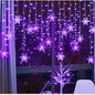 3.2M Christmas Snowflake Curtain String Lights Indoor Christmas Light
