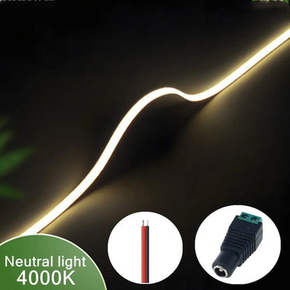 3mm Ultra Thin 12V Colorful COB LED Strip Dimmable 3000K 4000K 6000K