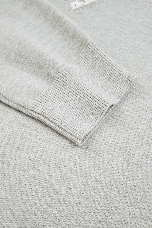 Sophia Patchwork Drop Shoulder Sweater