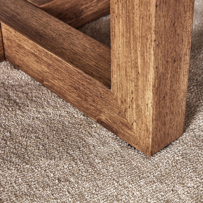 Modern Retro Gray Texture MDF Round Coffee Table with Crossed Legs,