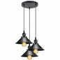 Black Metal Cone Shade Pendant Light Fixture~3393